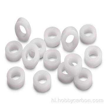 कस्टम-निर्मित साफ़ सफेद काला प्लास्टिक फ्लैट नायलॉन वॉशर